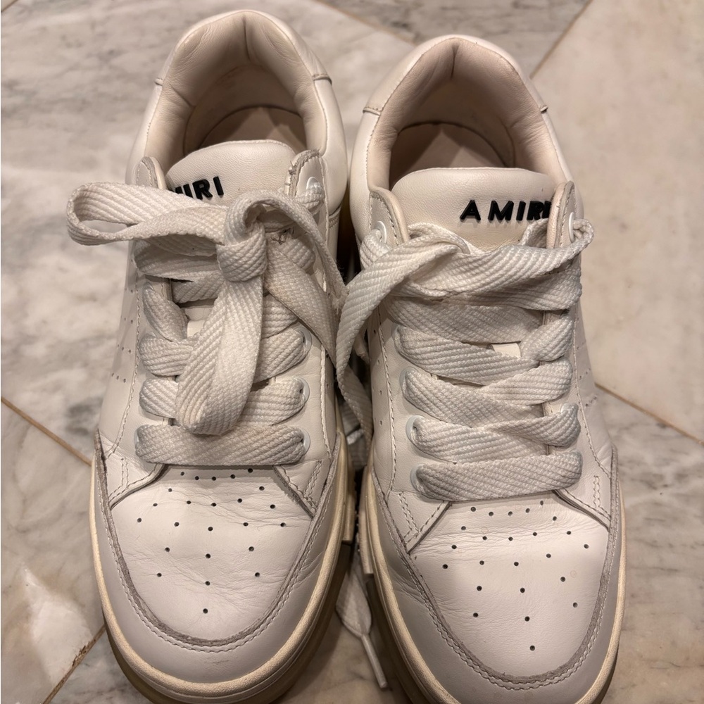 AMIRI White Leather Women's Sneakers